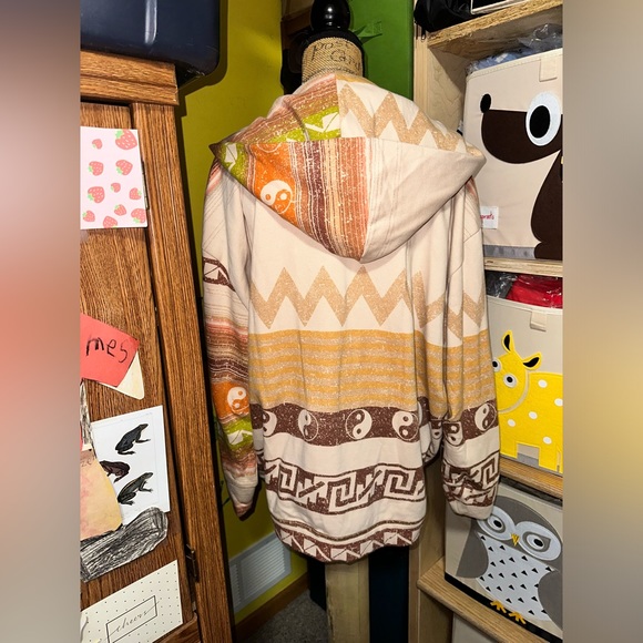 ☀️🧡💛🤎NWT URBAN OUTFITTERS DBG Open Front Jacket with pockets and hood - Picture 11 of 14